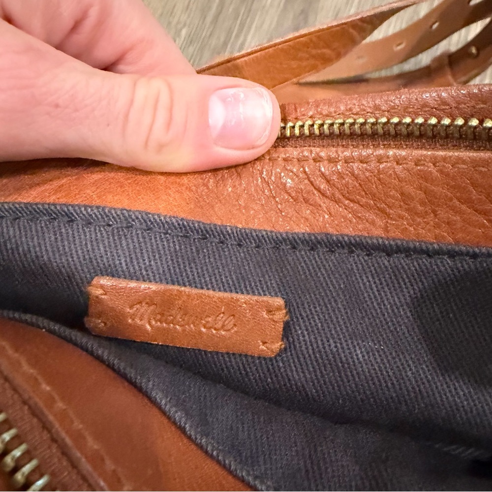 Madewell Chestnut Brown Small transport tote - Picture 8 of 9
